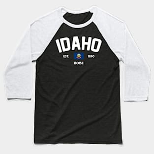 Idaho Collegiate Preppy Baseball T-Shirt